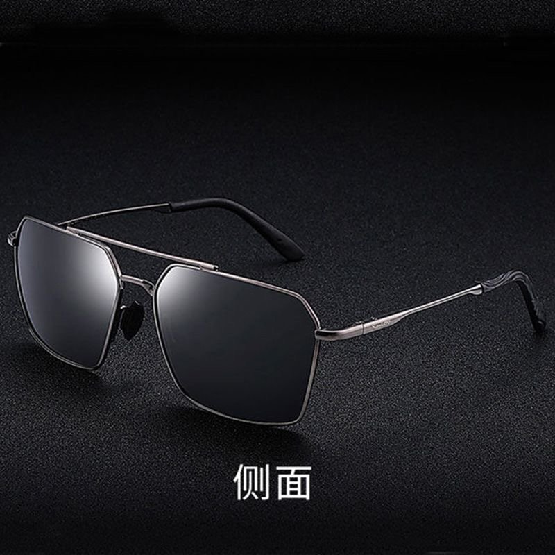 Polarized men's sunglasses day and night two intelligent color changing