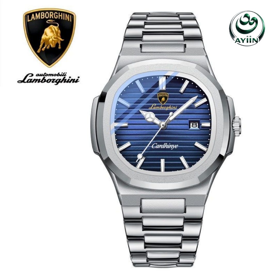 AUTOMOBILI LAMBORGHINI Limited Edition Nautilus-Inspired Automatic Mechanical Watch – Lucky Series