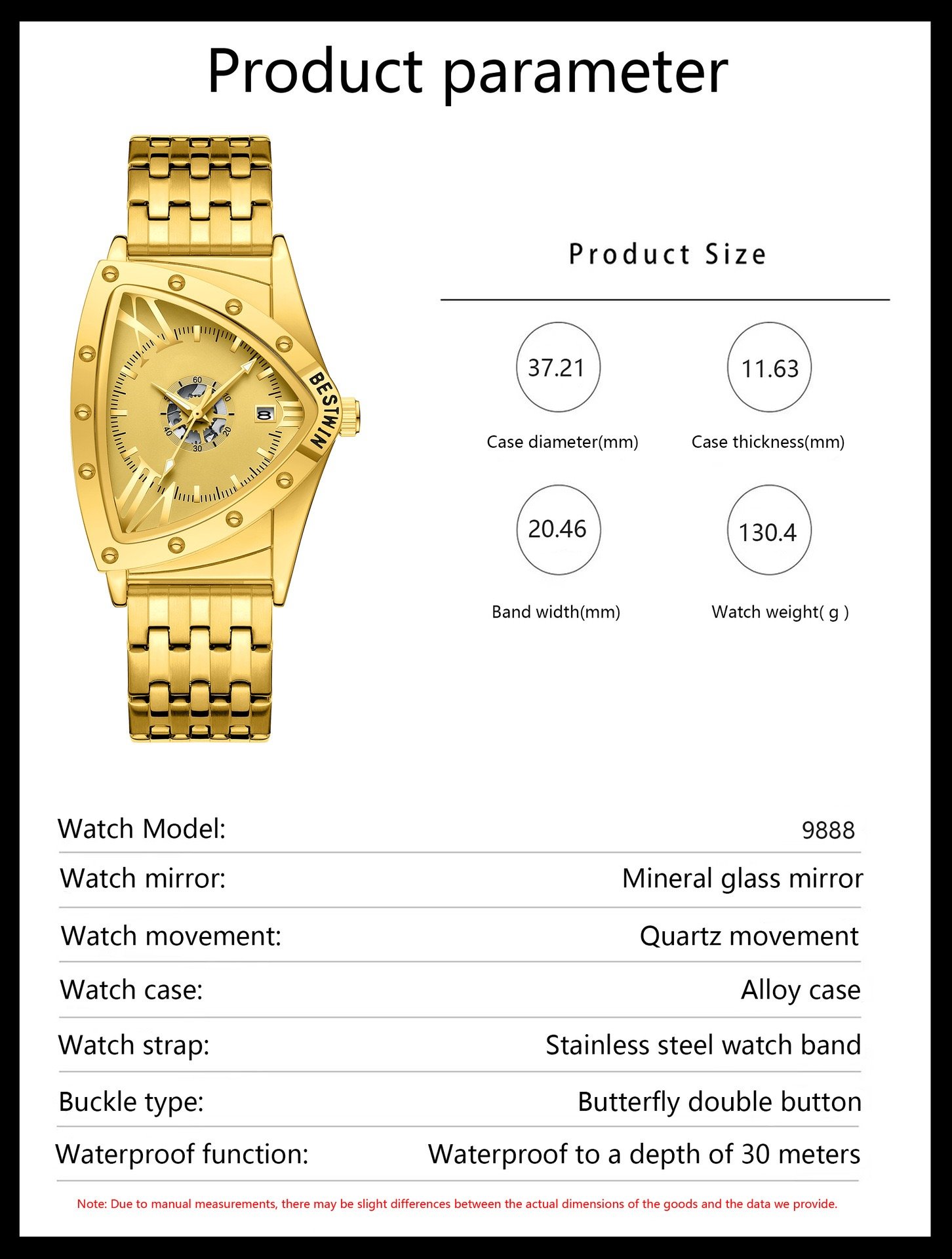 Wormhole Concept Men’s Triangular Quartz Watch – Premium Trendy Skeleton Design, Unique Hip-Hop Style