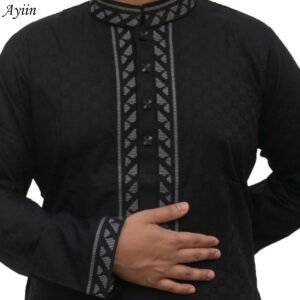 Premium Black Men’s Panjabi