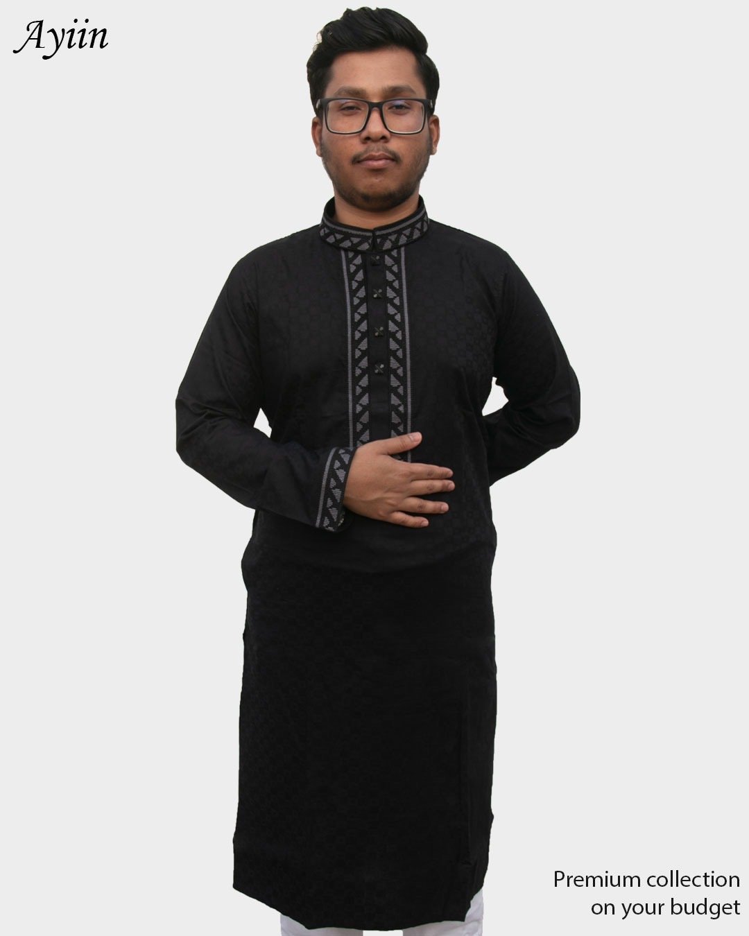 Premium Black Men’s Panjabi