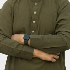 Men’s Premium Olive Green Panjabi