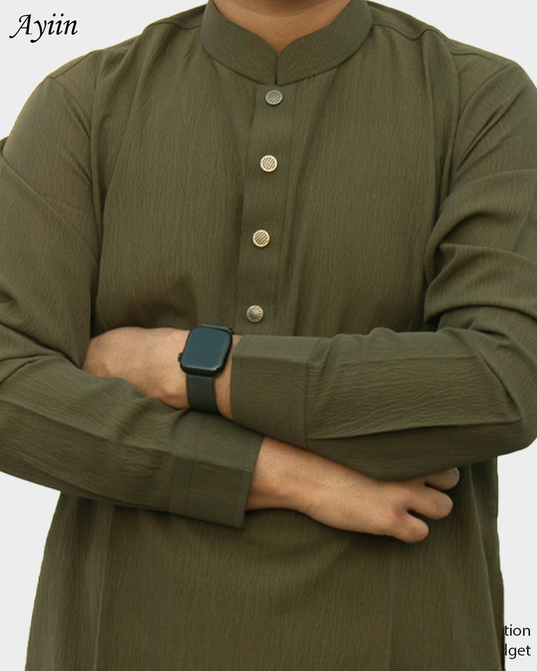 Men’s Premium Olive Green Panjabi